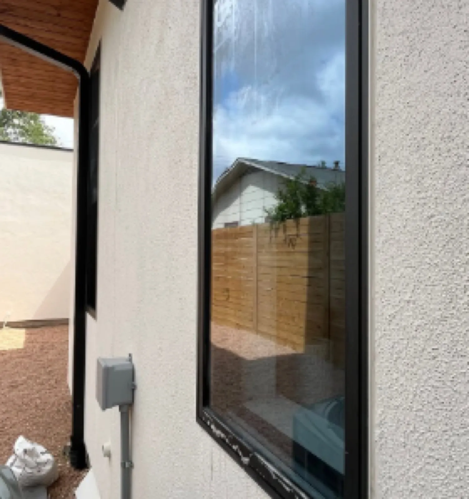 Hard water removal on glass
