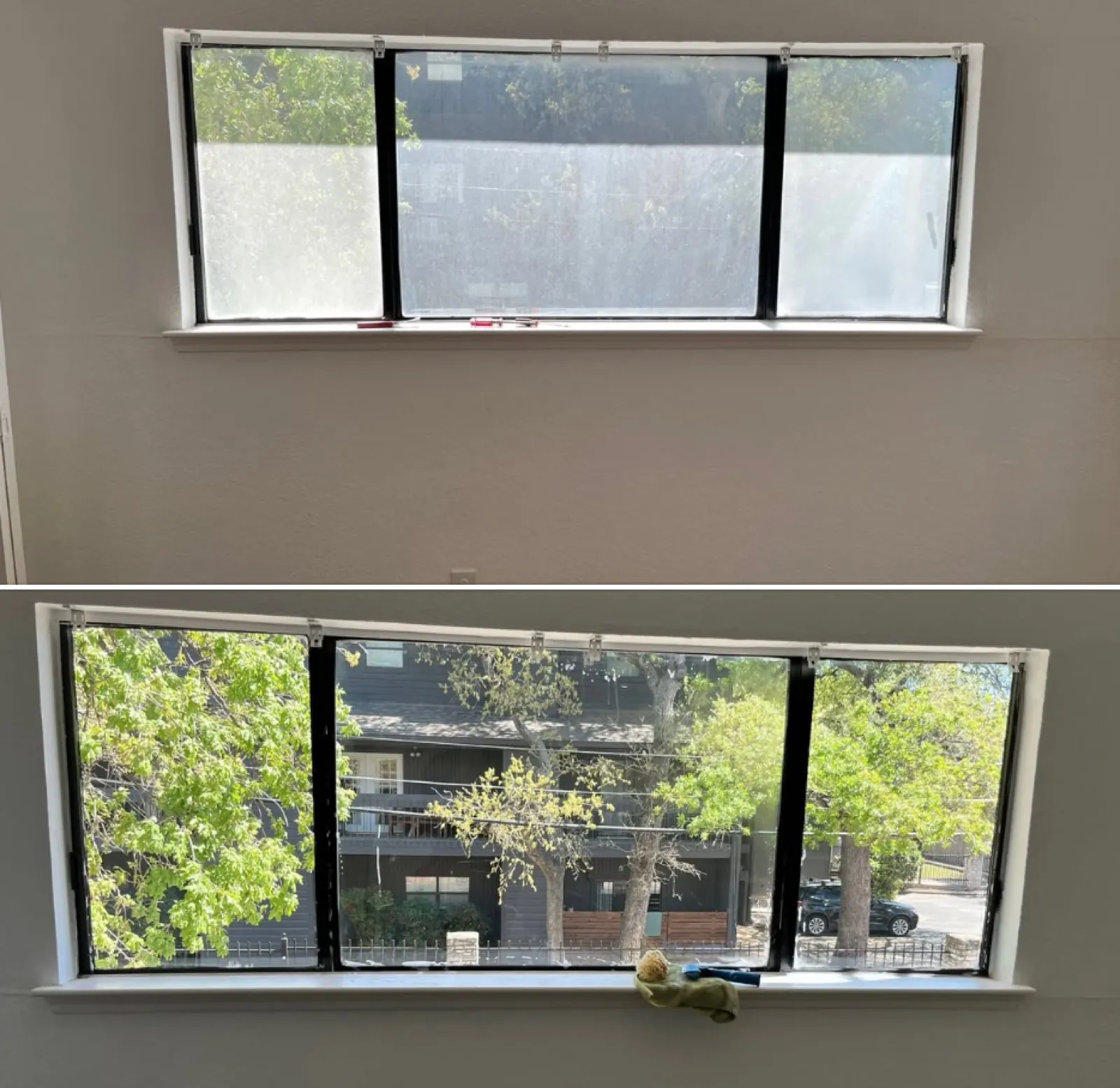 Window cleaning, exterior and interior